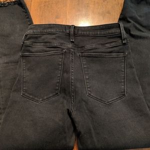 Abercrombie and Fitch black high rise ankle jeans